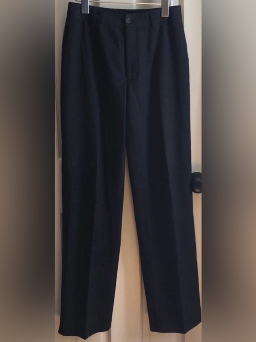 LADIES Banana Republic Vintage Distressed Stretch Navy Blue Wool Pants - SIZE 2